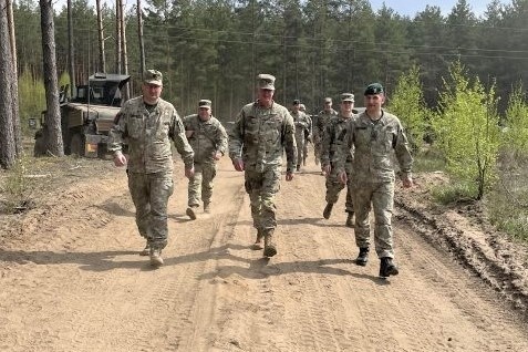 Pa. adjutant general, senior enlisted leader visit Lithuania