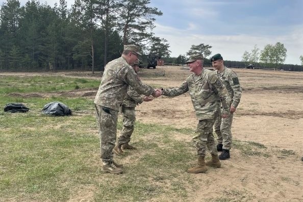 Pa. adjutant general, senior enlisted leader visit Lithuania