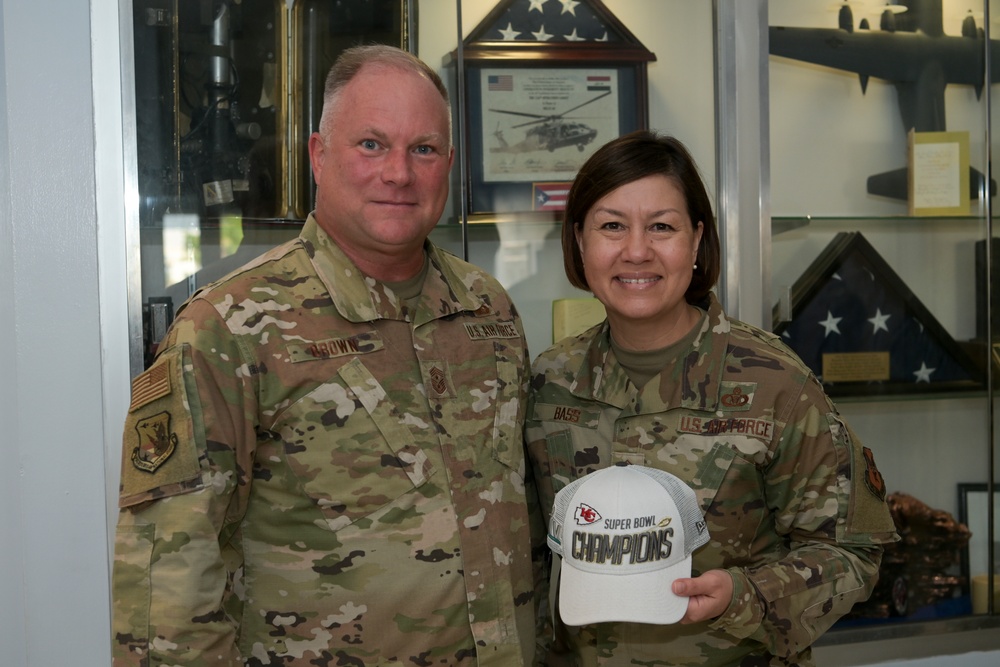 CMSAF JoAnne S. Bass visits 156th Wing