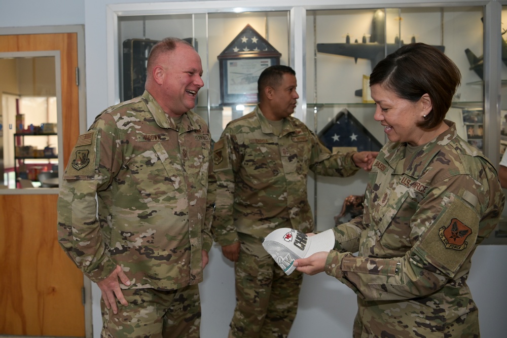 CMSAF JoAnne S. Bass visits 156th Wing