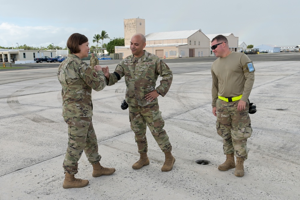 CMSAF JoAnne S. Bass visits 156th Wing