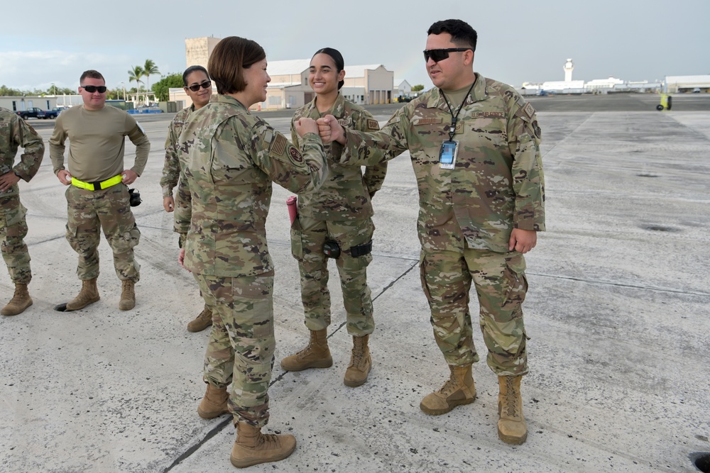 CMSAF JoAnne S. Bass visits 156th Wing