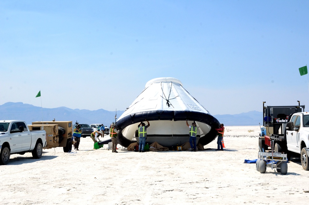 White Sands Missile Range preps for the landing and recovery of the CST-100 Starliner spacecraft