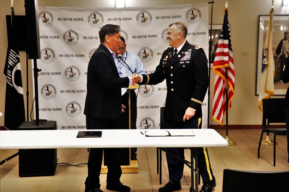 Fort McCoy, Ho-Chunk Nation renew agreement during special ceremony