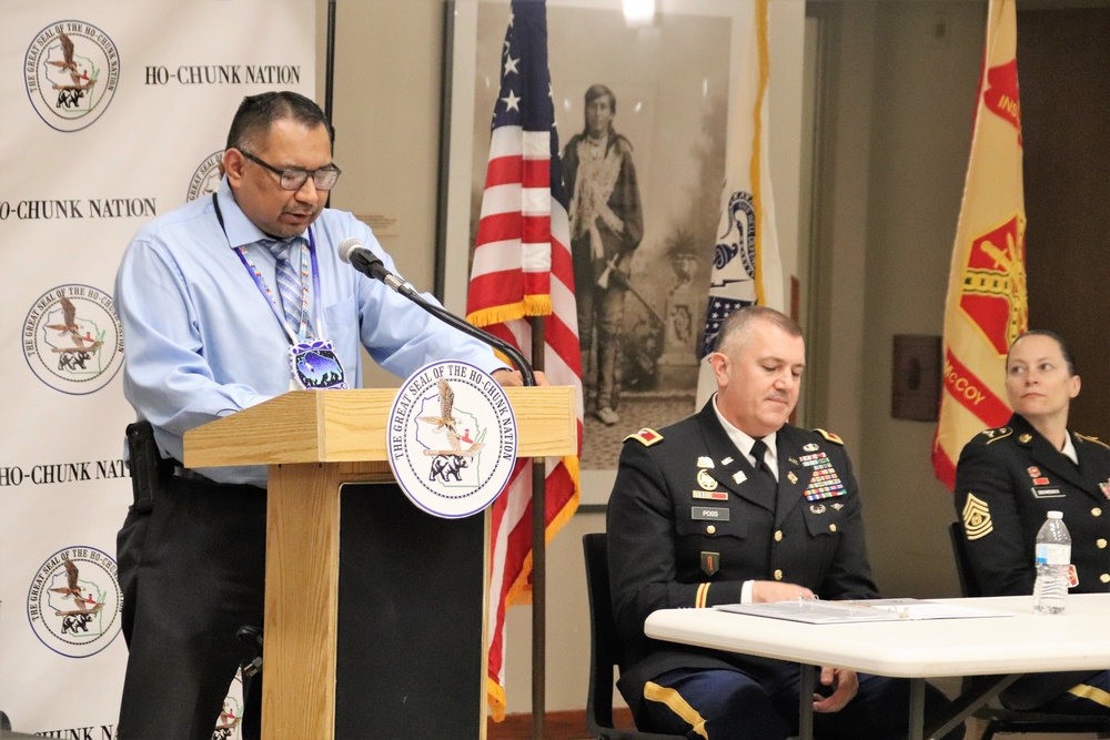 Fort McCoy, Ho-Chunk Nation renew agreement during special ceremony