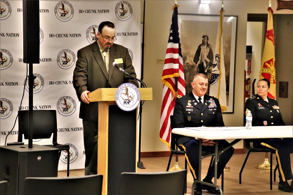 Fort McCoy, Ho-Chunk Nation renew agreement during special ceremony