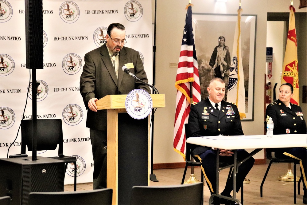 Fort McCoy, Ho-Chunk Nation renew agreement during special ceremony