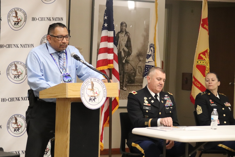 Fort McCoy, Ho-Chunk Nation renew agreement during special ceremony