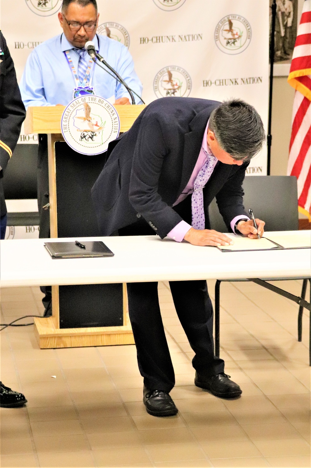 Fort McCoy, Ho-Chunk Nation renew agreement during special ceremony