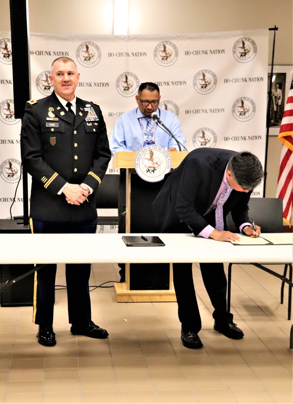 Fort McCoy, Ho-Chunk Nation renew agreement during special ceremony