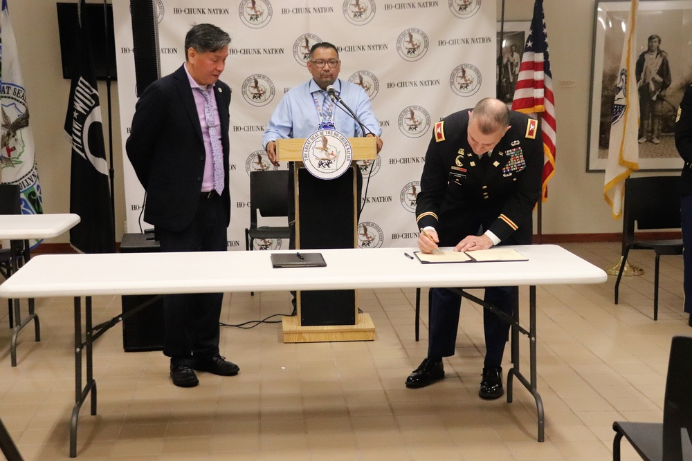 Fort McCoy, Ho-Chunk Nation renew agreement during special ceremony