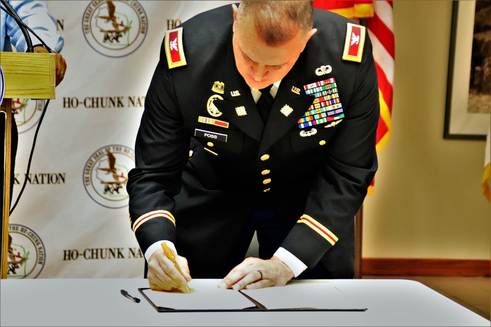 Fort McCoy, Ho-Chunk Nation renew agreement during special ceremony