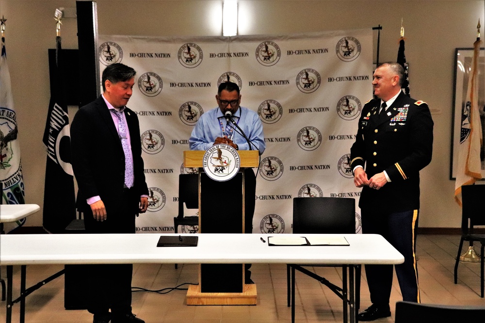 Fort McCoy, Ho-Chunk Nation renew agreement during special ceremony