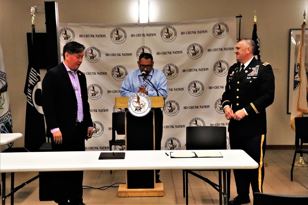 Fort McCoy, Ho-Chunk Nation renew agreement during special ceremony