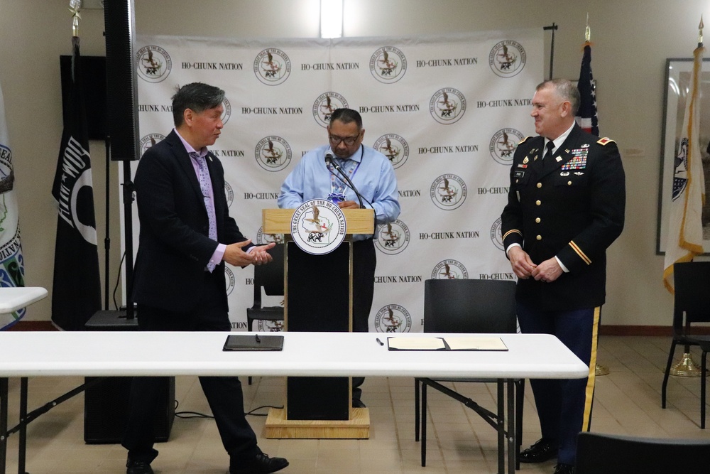 Fort McCoy, Ho-Chunk Nation renew agreement during special ceremony