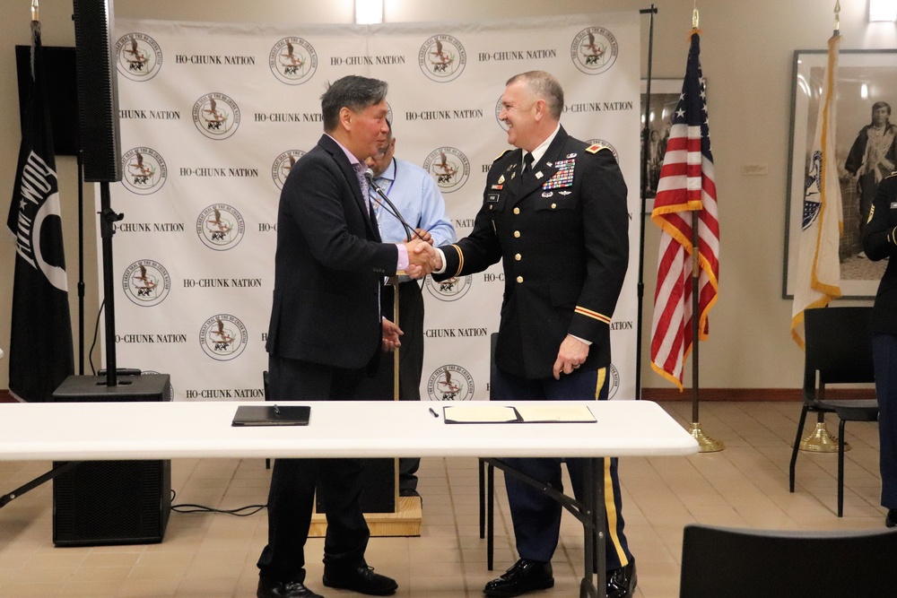 Fort McCoy, Ho-Chunk Nation renew agreement during special ceremony