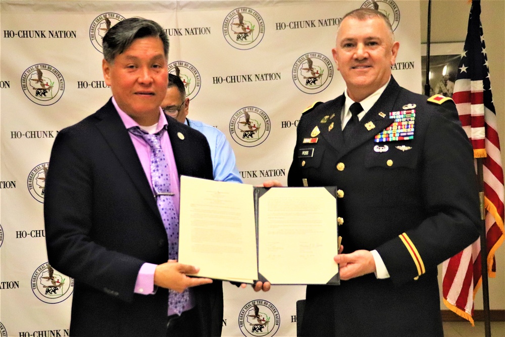 Fort McCoy, Ho-Chunk Nation renew agreement during special ceremony