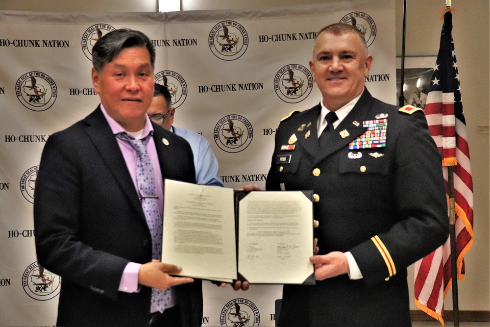 Fort McCoy, Ho-Chunk Nation renew agreement during special ceremony