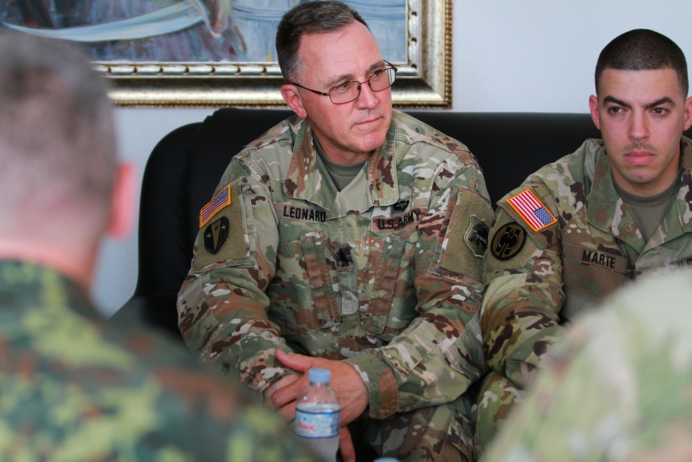 NJ Army National Guard State CSM Leonard Meets with Albanian Military Leadership in Tirana