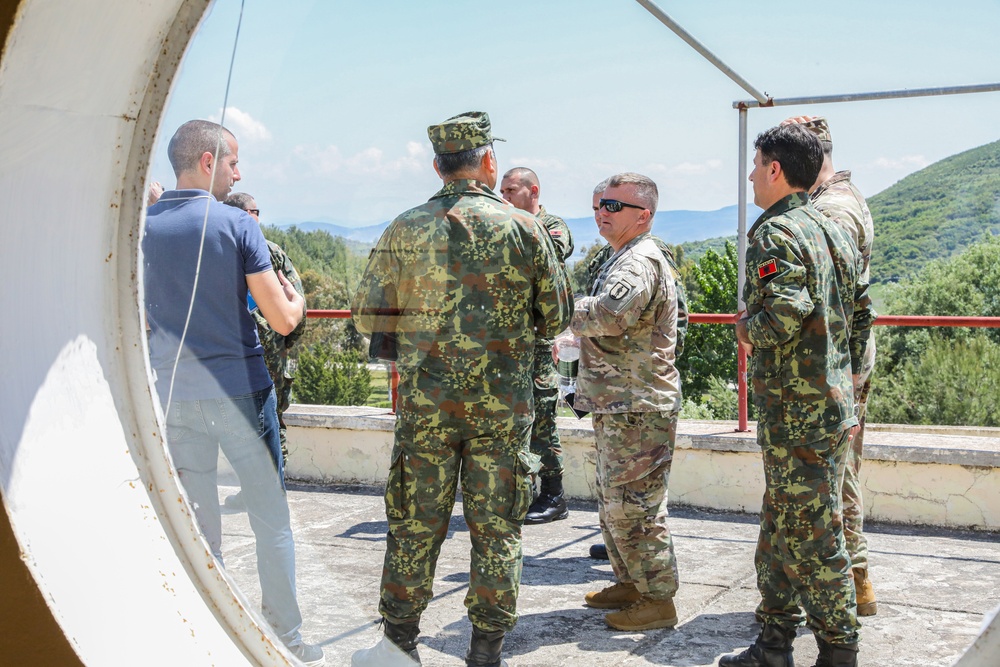 NJ Army National Guard State CSM Leonard Meets with Albanian Military Leadership in Tirana