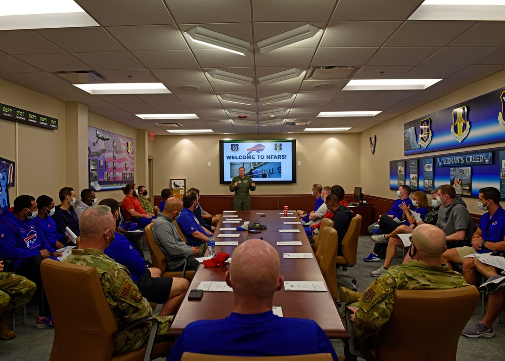 Buffalo Bills coaching staff personnel visit 914th ARW