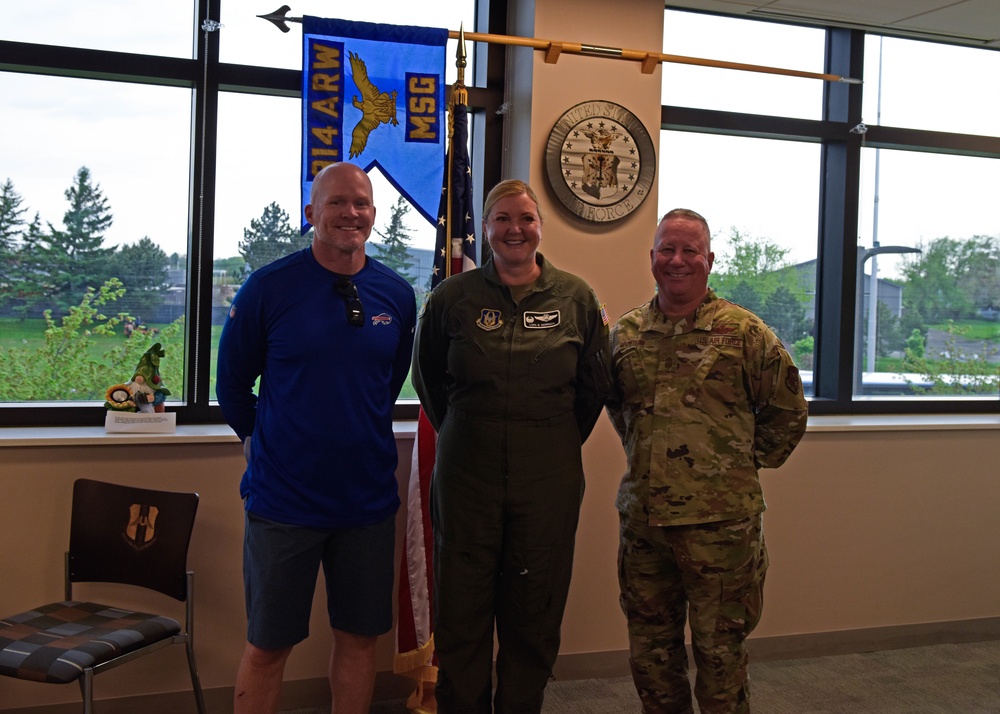 Buffalo Bills coaching staff visit the 914th ARW