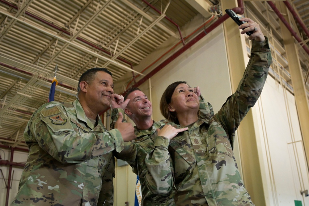 CMSAF JoAnne S. Bass visits 156th Wing