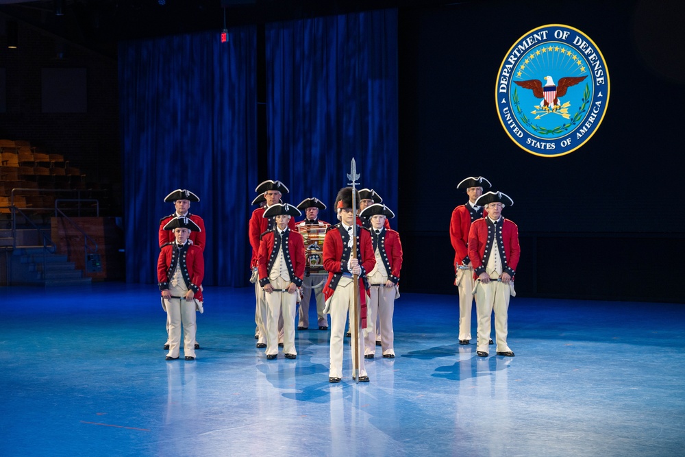 Deputy Secretary of Defense Kathleen H. Hicks speaks at the National Capital Region ROTC Detachment commencement at Fort Myer, Virginia