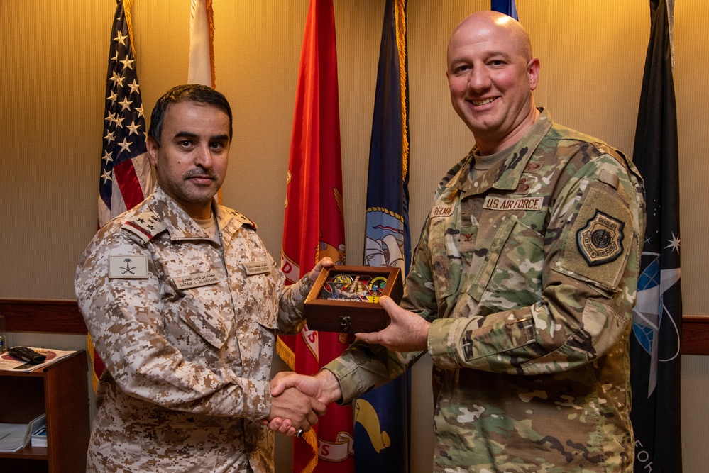 Royal Saudi Air Forces discuss Goodfellow intelligence training