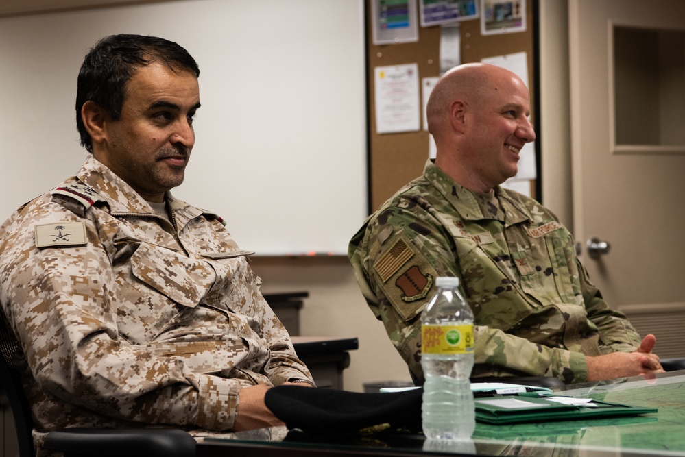 Royal Saudi Air Forces discuss Goodfellow intelligence training