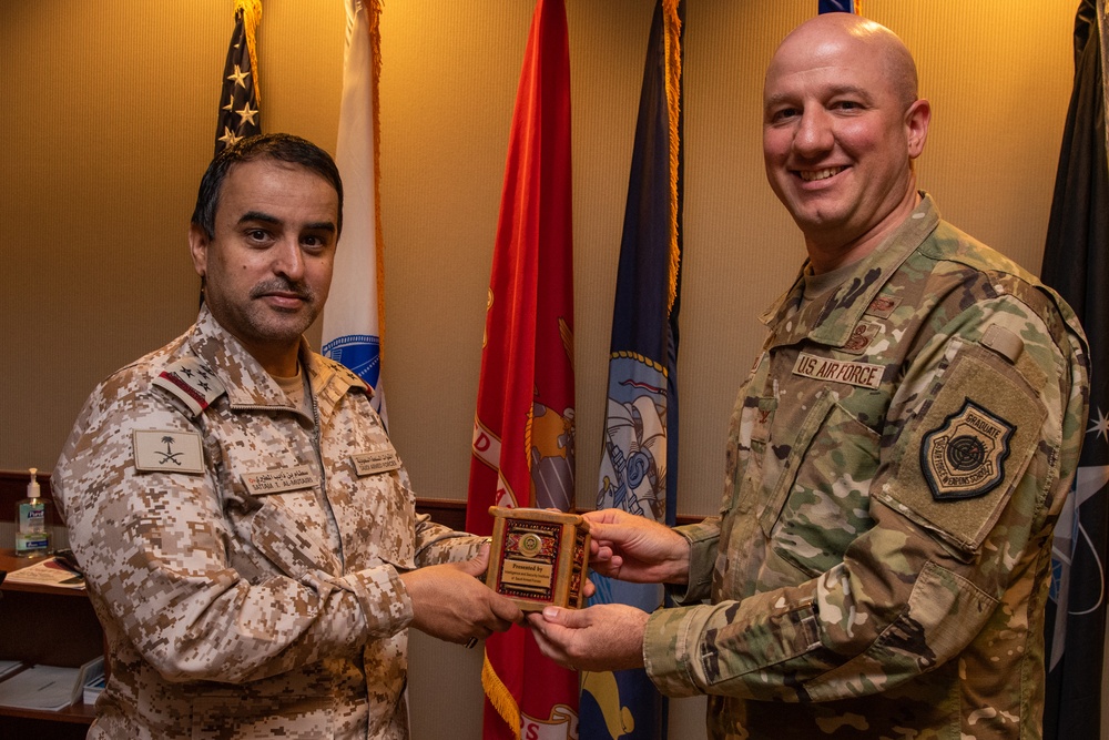Royal Saudi Air Forces discuss Goodfellow intelligence training