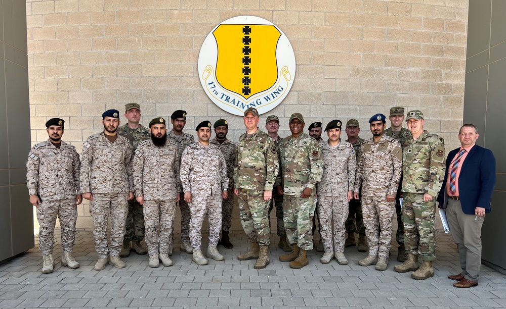 Royal Saudi Air Forces discuss Goodfellow intelligence training