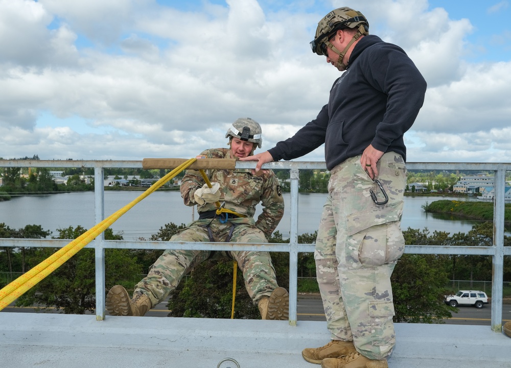 821 TCB Team-Building Rappel Event