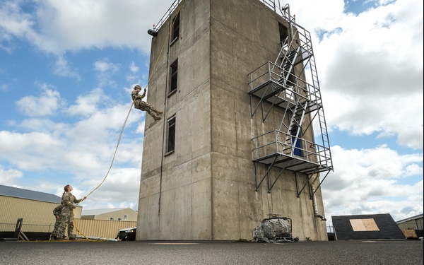 821 TCB Team-Building Rappel Event