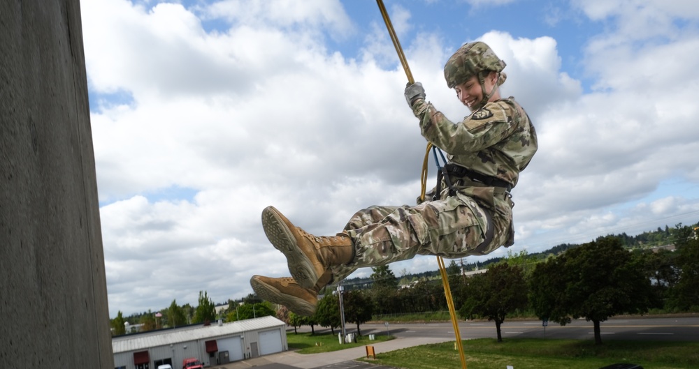 821 TCB Team-Building Rappel Event