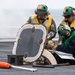 Sailors Prepare Catapult To Launch An Aircraft