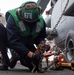 Sailor Chains Down An MH-60S Sea Hawk