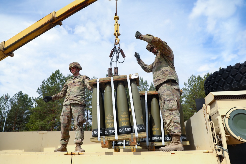 119th FA Performs Ammo Operations