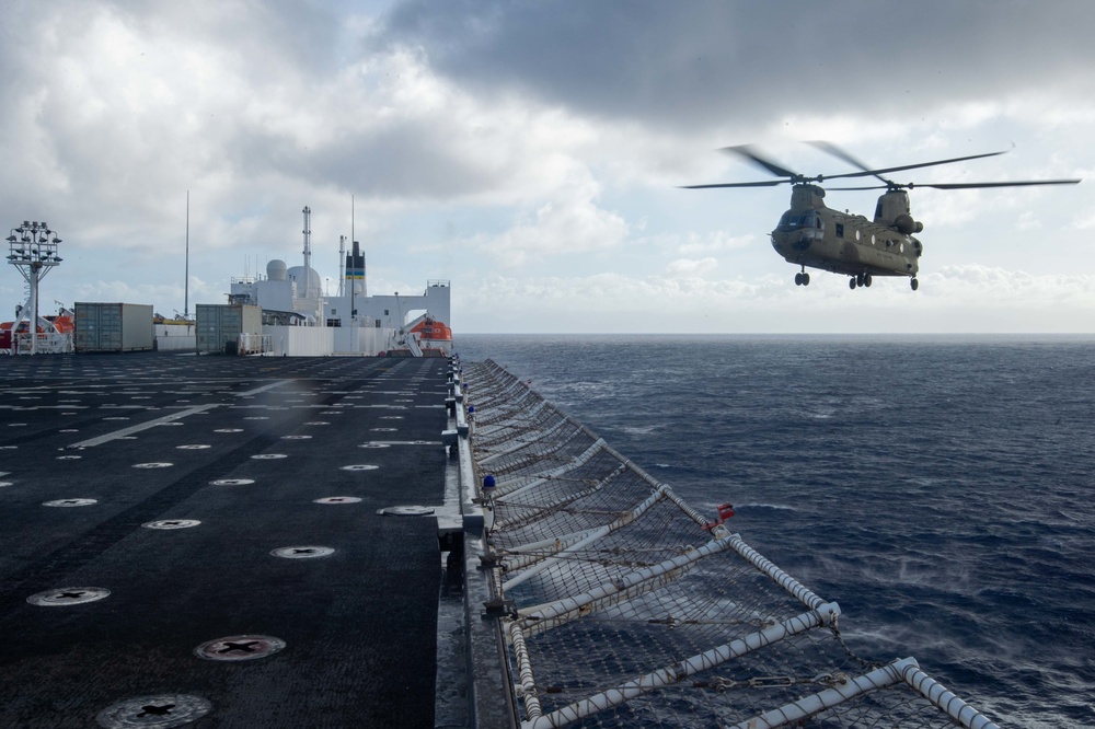 USNS Mercy Conducts Flight Operations