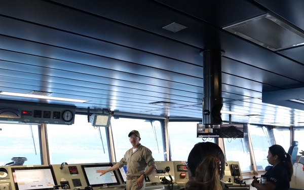 USS Miguel Keith hosts distinguished visitors in Saipan