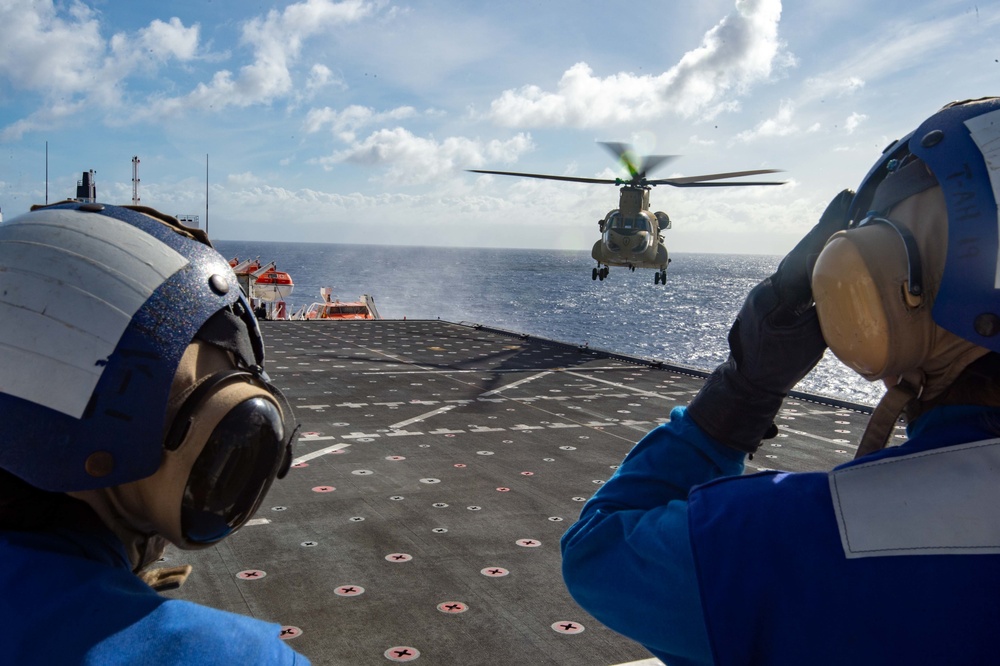 USNS Mercy Conducts Flight Operations