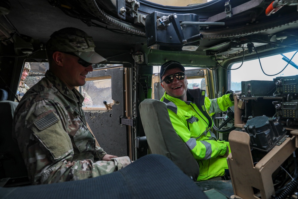 3rd Brigade Static Display with Swiss Fireman