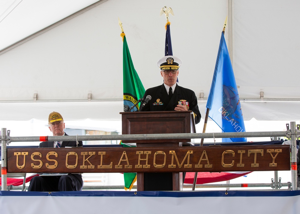 Crew Bids Farewell to USS Oklahoma City during Inactivation Ceremony