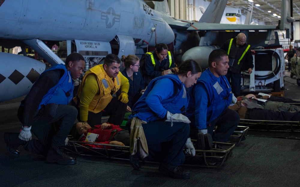 Stretcher Bearers Lower A Casualty