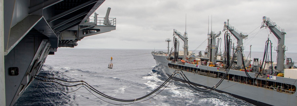 Nimitz Replenishment At Sea