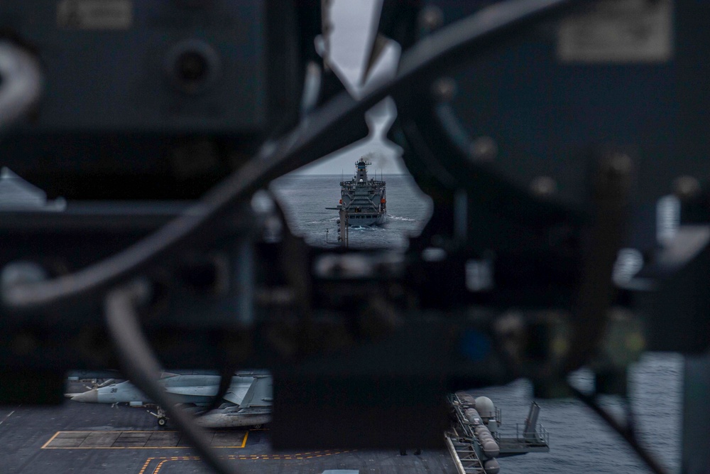 USS Nimitz Replenishment at Sea