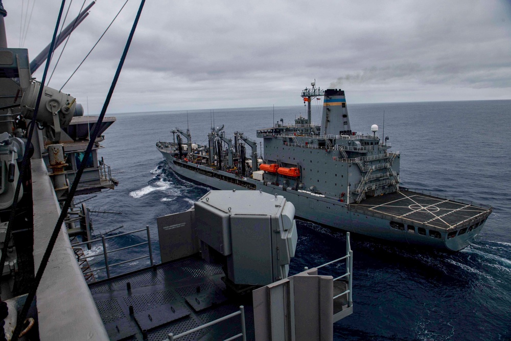 USS Nimitz Replenishment at Sea