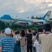 Air Force One arrives at Yokota during the Japanese-American Friendship Festival 2022
