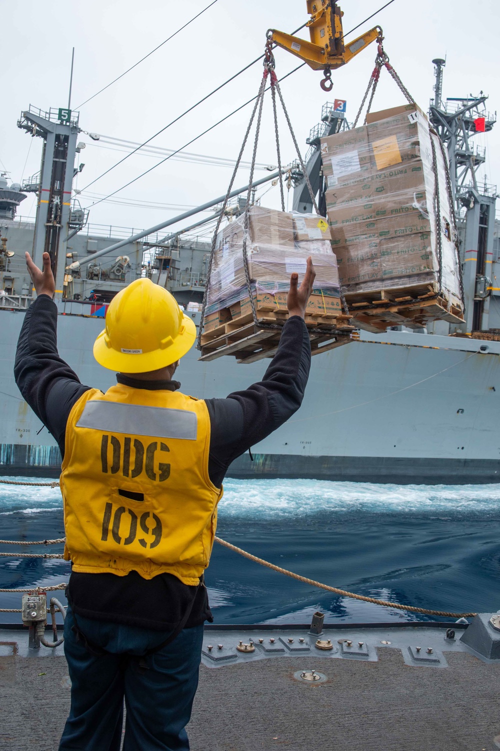 USS Jason Dunham (DDG 109) Conducts Replenishment-at-Sea with USNS Supply (T-AOE-6)