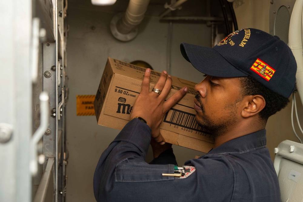 USS Jason Dunham (DDG 109) Conducts Replenishment-at-Sea with USNS Supply (T-AOE-6)
